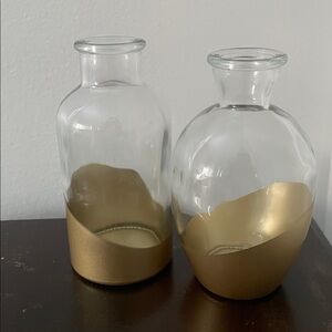 Gold Glass Vase Bundle